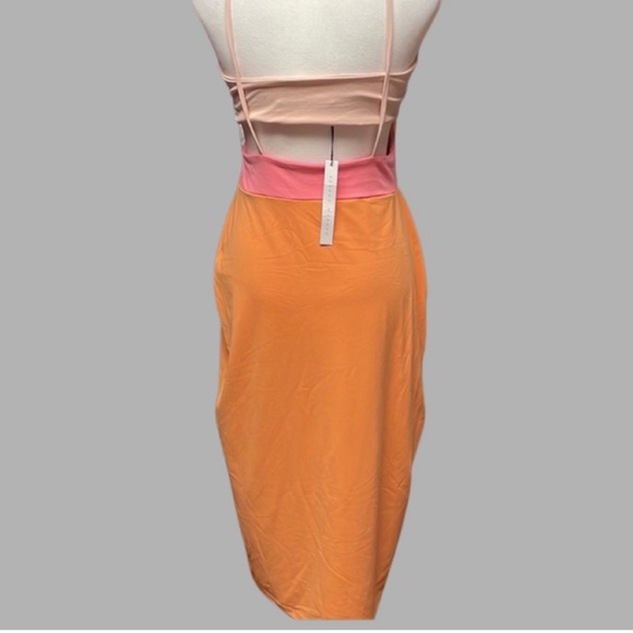 Susana Monaco Colorblock Dress in Creamsicle - New with Tag - Picture 4 of 7